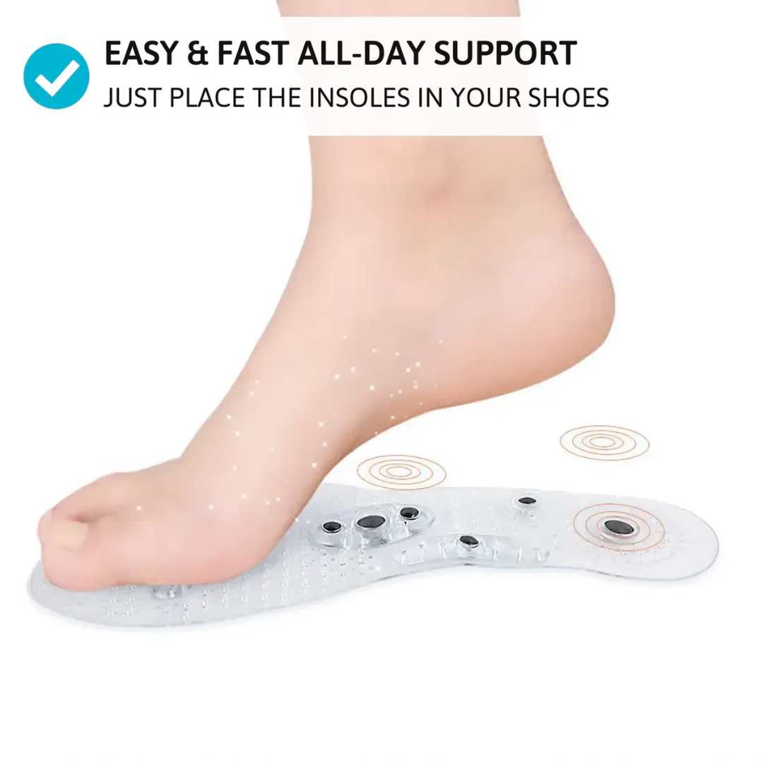 Magnetic Acupressure Insoles – Instantly Soothe Foot Pain with Every Step