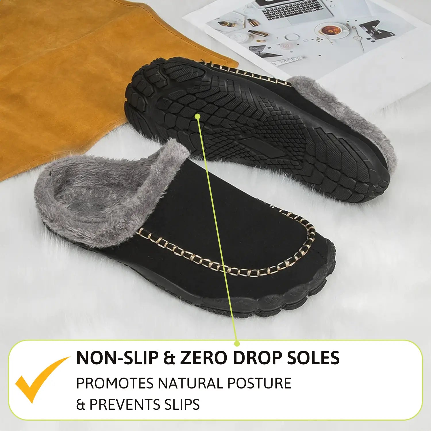 Glyde Mules - Indoor Barefoot Slipper